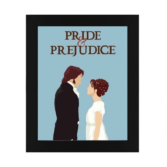 Pride and Prejudice Darcy and Elizabeth Print - Picture 2 of 2